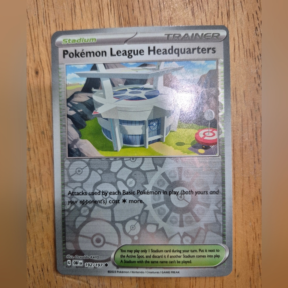 🔥 QTY 2 Pokémon League Headquarters Stadium Card